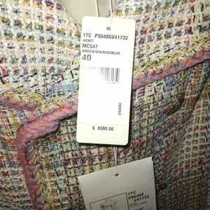 Chanel size 40 Fantasy Tweed Jacket multi colored